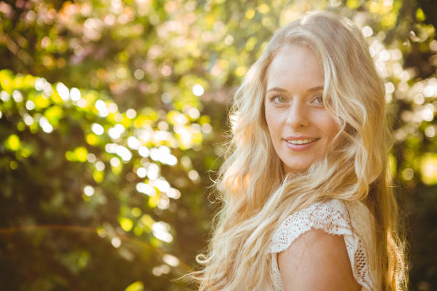 istock Beautiful woman looking the camera 698332990