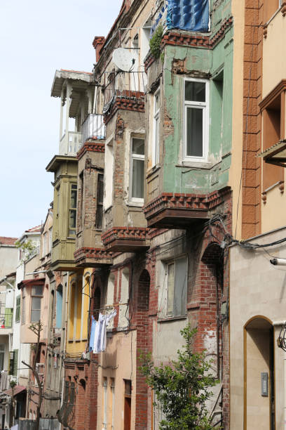 istock Old Buildings in Balat District, Istanbul 698356416