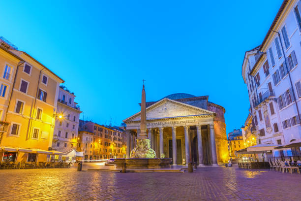 istock Rome Pantheon at night before sunrise, Rome, Italy 698356846