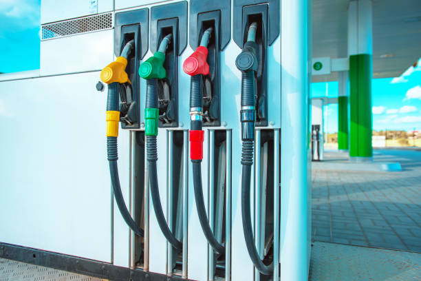 istock gasoline station gas fuel pump 698378778