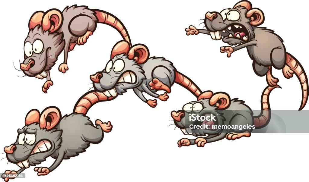 Ilustración de Asustado Corriendo Las Ratas y más Vectores Libres de  Derechos de Rata - Rata, Miedo, Ratón - Animal - iStock