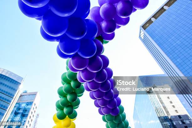 Balloons Stock Photo - Download Image Now - LGBTQIA Rights, 2017, Arch - Architectural Feature