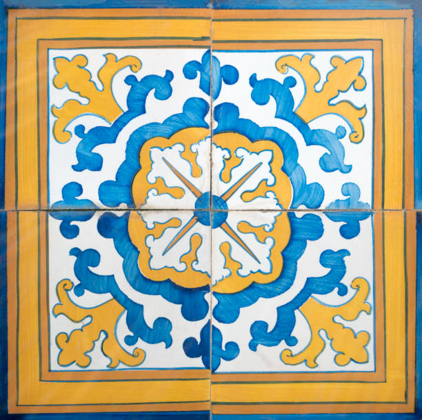 istock Traditional Portuguese glazed tiles 698413784
