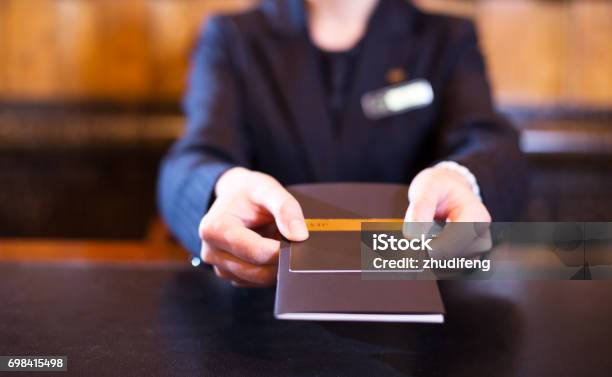 Hand With Credit Card Stock Photo - Download Image Now - Hotel, Hotel Reception, Playing Card
