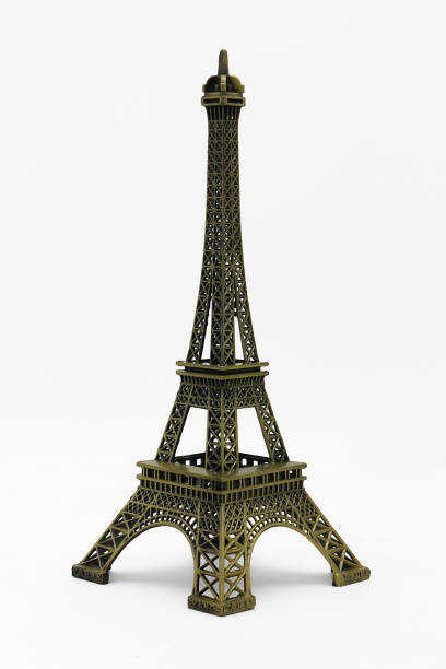 istock Eiffel tower toy model isolated for decoration 698429560
