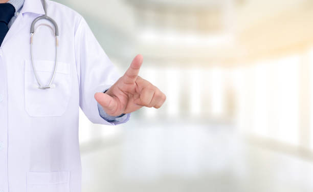 istock healthcare  doctor touching virtual interface application, concept  health technology and copy space Medical co working concept 698437010