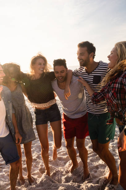 istock Happy friends dancing together 698450462