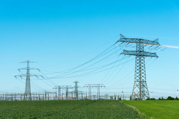 istock Relay station and transmission towers 698476544