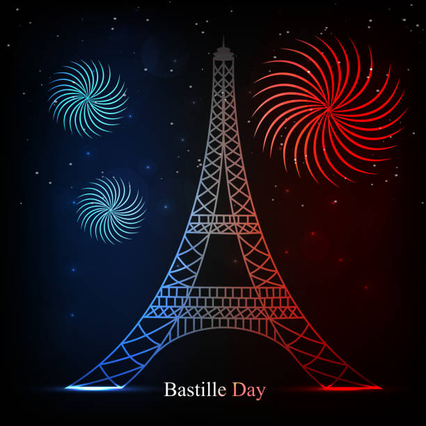 istock Illustration of elements for France Bastille Day 698508394