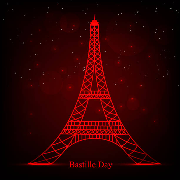 istock Illustration of elements for France Bastille Day 698508868