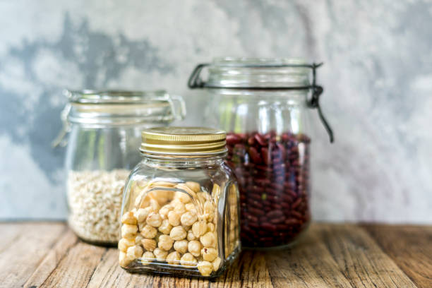istock Variety beans in the glass jar 698530446