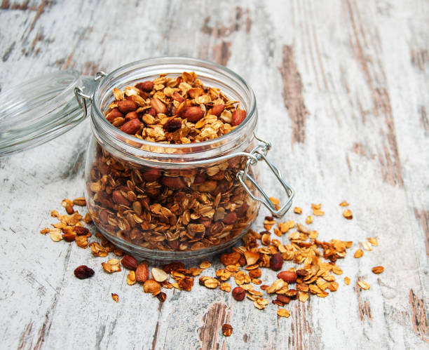 istock Homemade baked granola 698552100
