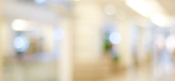 istock Blurred background, Blur store with bokeh light background, banner, wallpaper, business concept 698552804