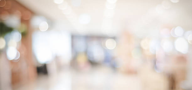 istock Blurred background, Blur store with bokeh light background, banner, wallpaper, business concept 698553090