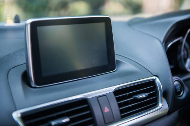 istock Interior view of a car 698566108