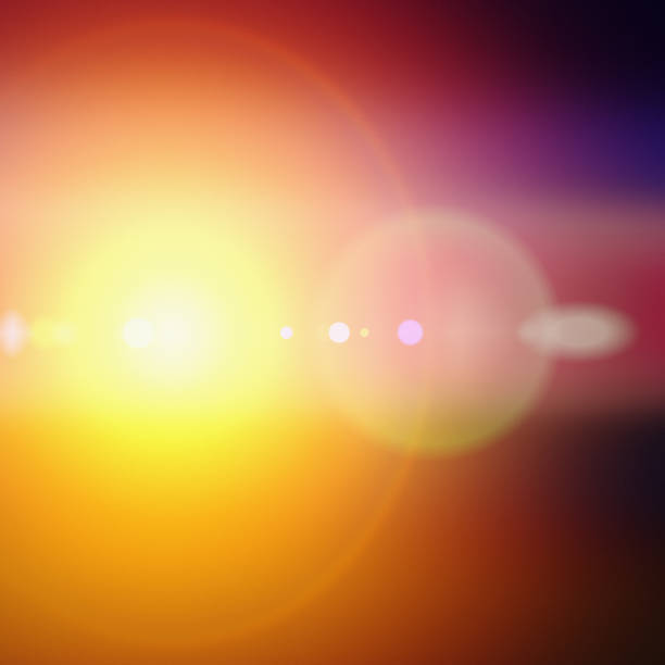 istock Bright golden-orange sun radiating light and heat 698583626