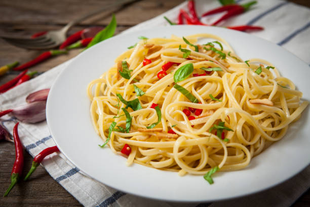 istock Spicy noodles with garlic 698621234