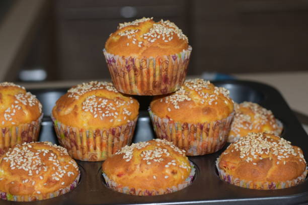 istock Home made corn bread decorated with red paprika and parsley 698628104