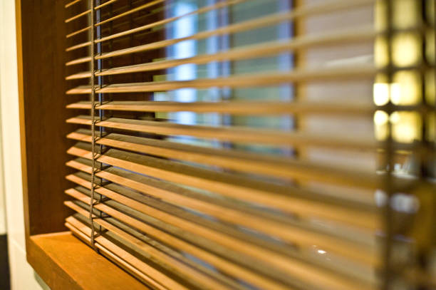 istock louver is the equipment design for protect sun light at window at home 698649326