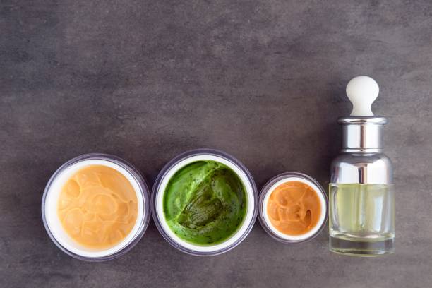 istock Organic beauty creams and oils 698653782