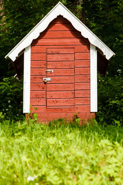 istock Old traditional norwegian cottage house 698655356