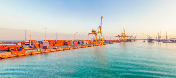 istock panoramic of the industrial port on the mediterranean sea 698666830