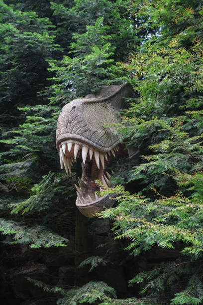 Dinosaur in Tall Grass at Sunrise - Photoshop Compositing