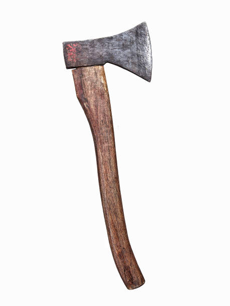 Old axe isolated on white background Old axe isolated on white background axe stock pictures, royalty-free photos & images