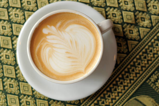 istock Latte art on a cup of coffee 698688662
