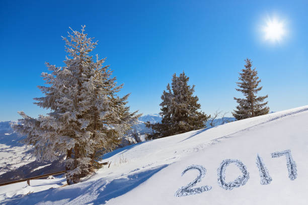 istock 2017 on snow at mountains - St. Gilgen Austria 698690574