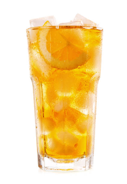 istock glass of iced tea with lemon on white background 698717662