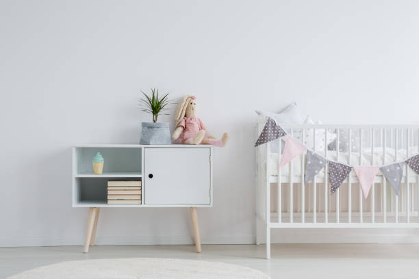 istock Furniture set for baby room 698723912
