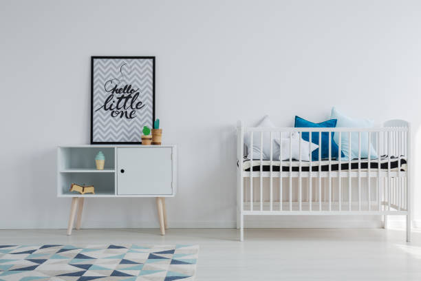 istock Baby room in scandi apartment 698723916
