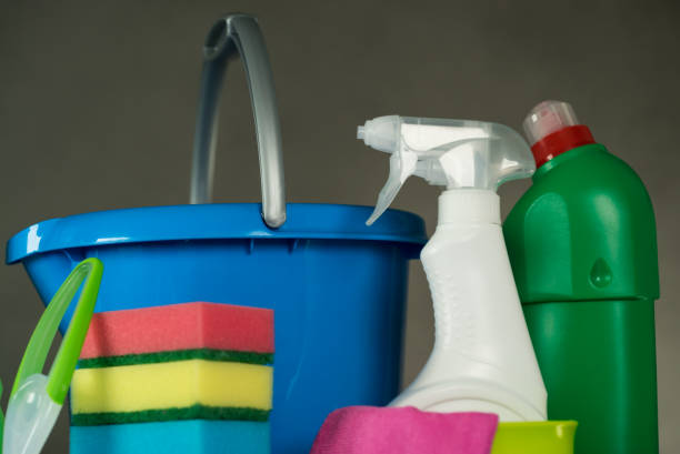 istock Colorful Cleaning Products 698740900