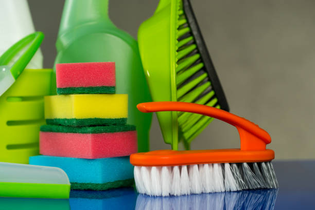 istock Colorful Cleaning Products 698745226
