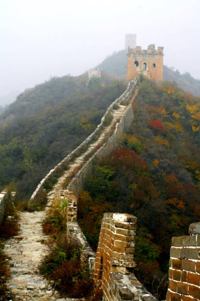 istock Wild section of the Chinese great wall 698748058