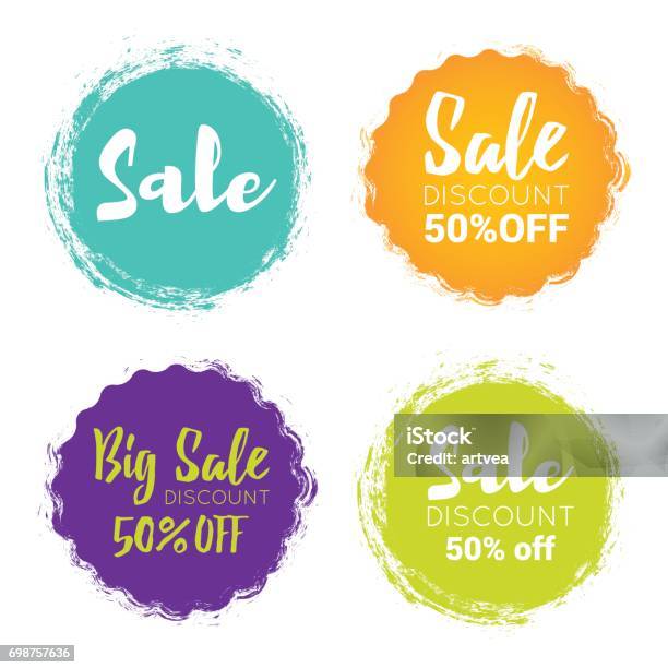 Sale Tags Stock Illustration - Download Image Now - Sale, Button - Sewing Item, Price Tag