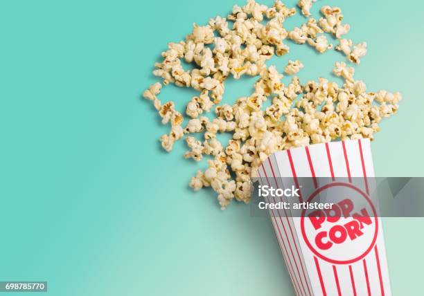 Popcorn Stock Photo - Download Image Now - Popcorn, Movie, Bucket