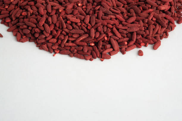 Dried red yeast rice stock photo