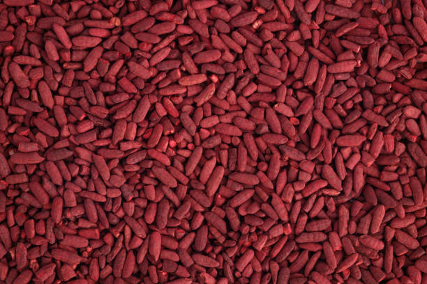 Dried red yeast rice Dried fermented red yeast rice is one of the famous oriental cooking ingredients. It's also to give natural red color without harm to health. yeast stock pictures, royalty-free photos & images