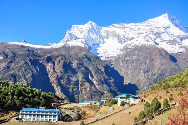 istock school in numche bazar from everest route trek 698814244