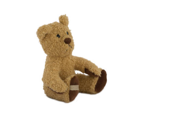 istock stuffed toy bear sitting on a white background 698834764