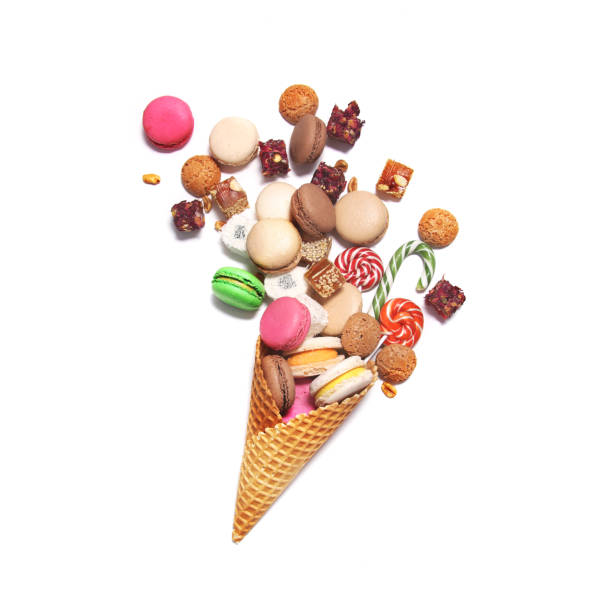 istock A lot of sweets in waffle cone 698890836