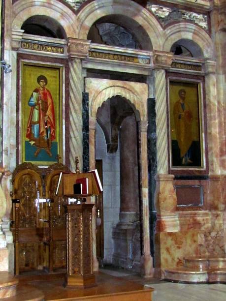 istock Jerusalem Holy Sepulcher part of Catholicon 2012 698890878