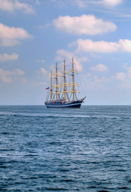 istock Sailing ship in the sea 698892676