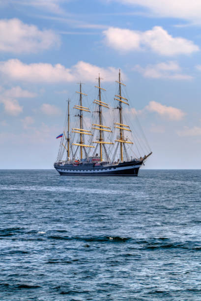 istock Sailing ship in the sea 698892926