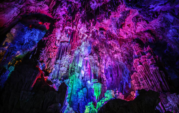 istock Reed Flute Cave a natural limestone cave in China 698896214