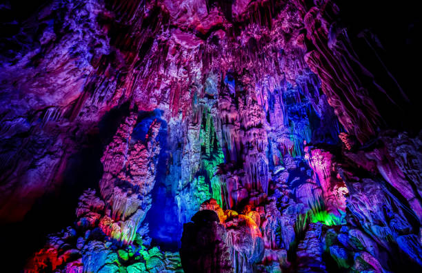 istock Reed Flute Cave a natural limestone cave in China 698896224