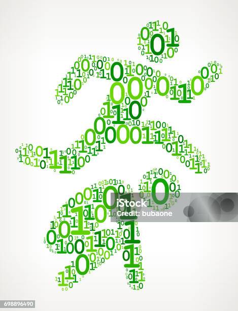 Leap Frog Binary Code Zero One Vector Illustration Stock Illustration ...