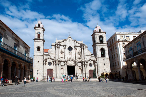 istock Havana Cathedral in Old Havana, Cuba 2016 698902246